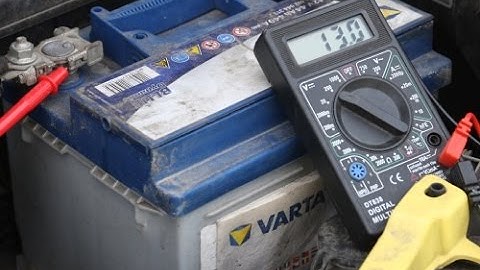 How to test the battery and alternator with a digital multimeter