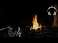 焚き火から聞こえる音に耳を傾ける環境音や自然音