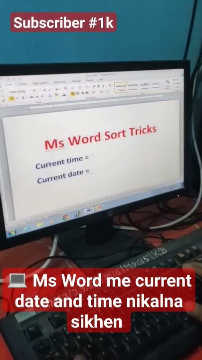 ms-word-me-current-date-and-time-nikalna-sikhen-ytshorts-msword