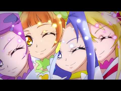[1080p] Lovely Force Arrow! (Dokidoki Precure Group Attack)
