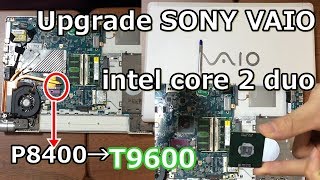 How to upgrade the CPU, clean the interior (SONY PC)