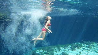 Carla Underwater Natural swimming pool in Mexico