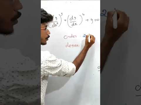 order and degree