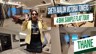 Sheth Avalon Thane | 4 BHK Sample Flat Tour | Near Viviana Mall Majiwada Thane