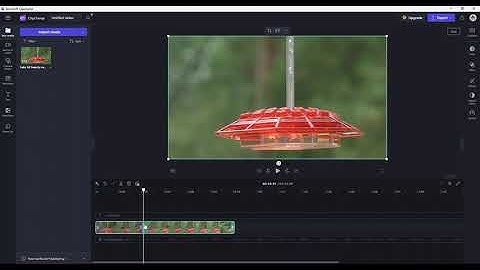 Split / Crop a video file using Microsoft Clipchamp (free version)