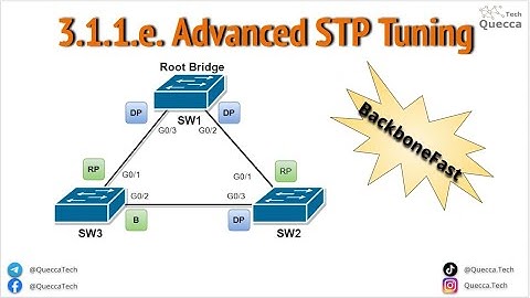 3.1.1.e. Advanced STP Tuning - BackboneFast Configuration Example