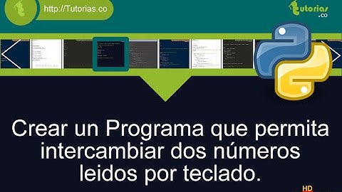 variables – python (intercambiar dos números)