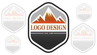 Emblem logo design tutorial in illustrator cc | How to make emblem logo