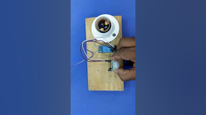 how to make Motion detection light on off PIR sensor project #howto