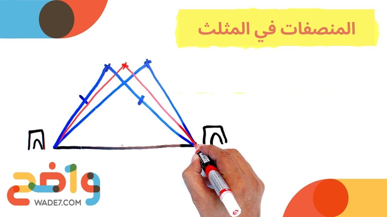 المنصفات في المثلث - 1 (رياضيات 2-1 أول ثانوي)