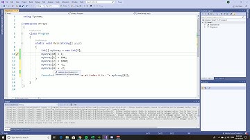 c# Array video - indexes
