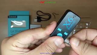 X6 Bluetooth Music Receiver hands free | stmt gadgets