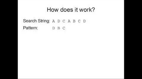 Boyer-Moore-Horspool Algorithm Video Lesson