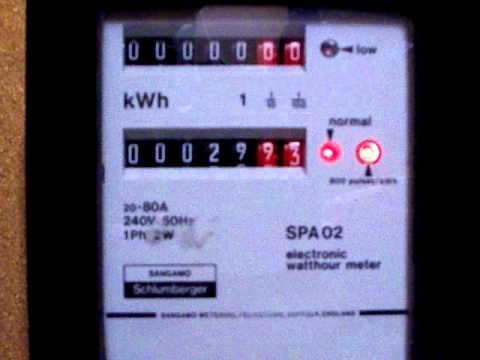 Electricity Meter: Sangamo Schlumberger SPA 02