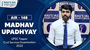 Madhav Upadhyay, AIR 148 | UPSC CSE 2022 | UPSC IAS Topper | Mock Interview | Rau