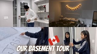 Our Basement Tour in Canada  || @JassArsh