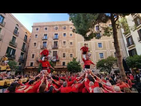 Castellers de Barcelona: 2 pilars de 4 - Sant Josep Oriol 2024