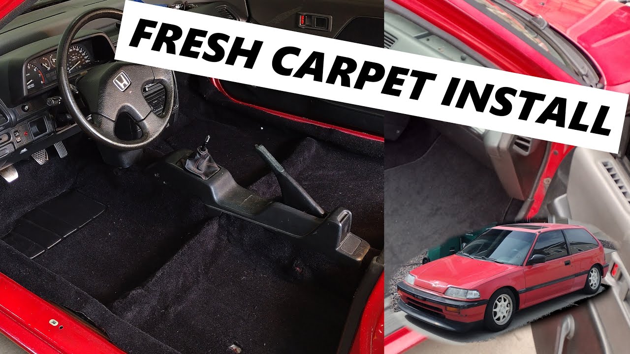 New Carpet in my 89 Civic Si - StockInteriors.com - YouTube