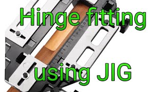 How to fit door hinges using a Adjustable hinge JIG