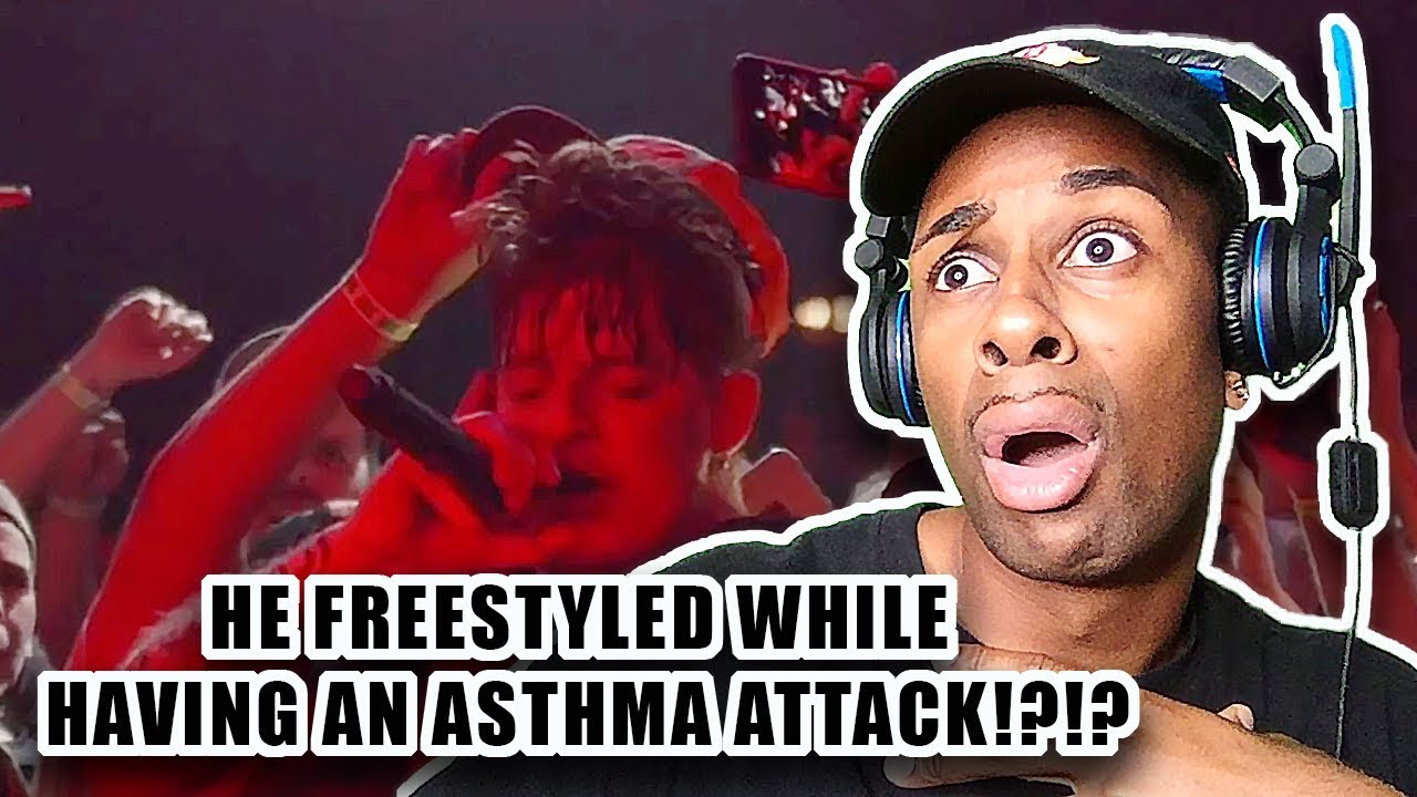 HE RAPPED WHILE HAVING AN ASTHMA ATTACK!? Upchurch “floor 13” (MGK