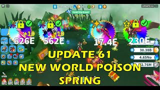 UPDATE 61 | SCALING THUNDERBOLT | NEW MAP POISON SPRING | NEW EVENT - Weapon Fighting Simulator #133