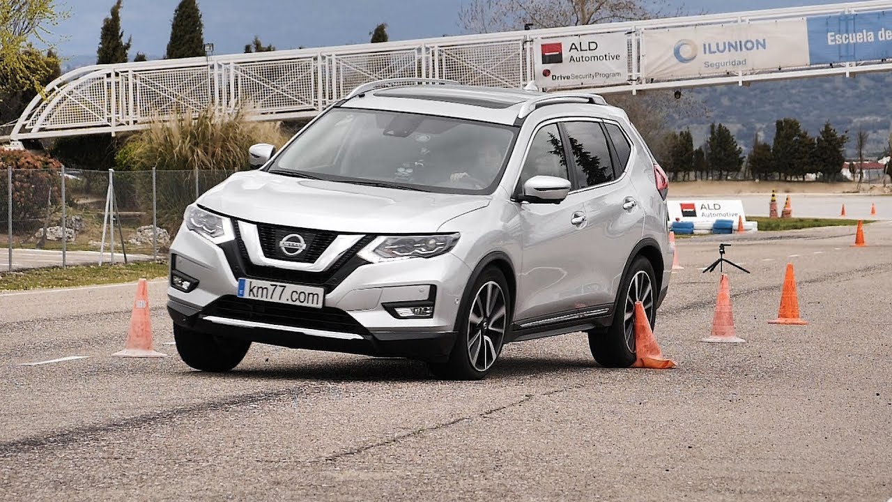 Nissan X Trail 17 Maniobra De Esquiva Moose Test Y Eslalon Km77 Com Youtube
