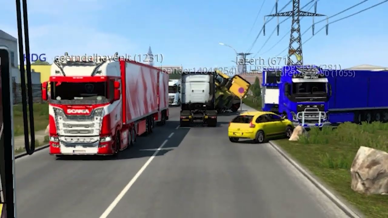 Euro Truck Simulator/ ETS2/ Truckersmp Funny Moments | #1