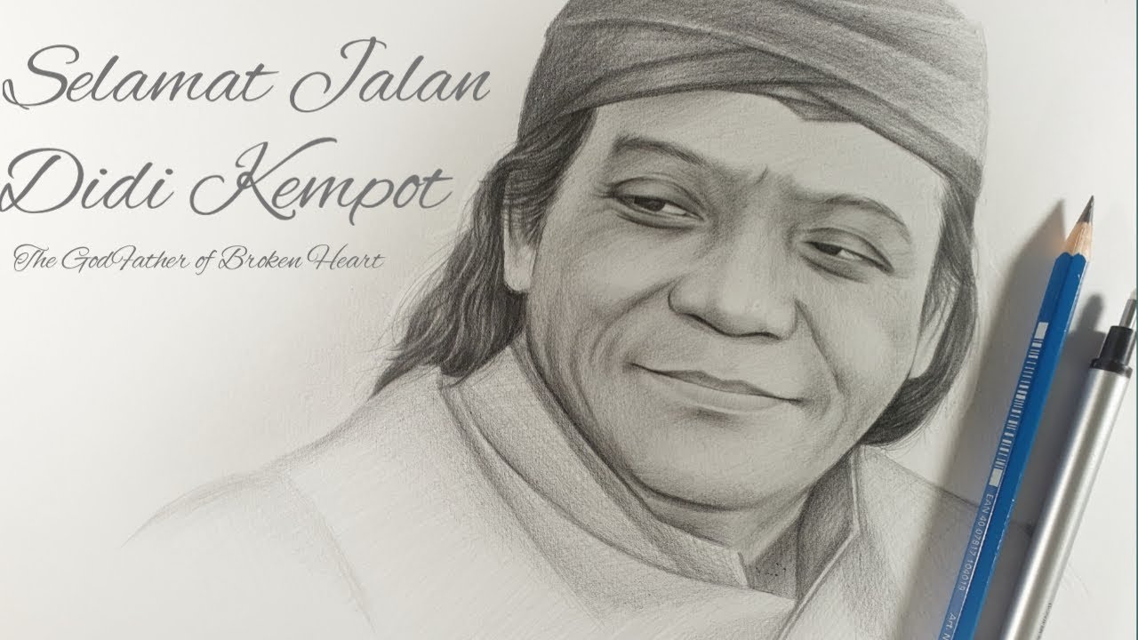  SKETSA  WAJAH DIDI KEMPOT PENCIL  DRAWING YouTube