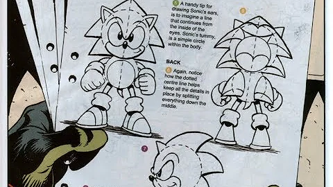 How to draw Richard Elson's Sonic (Fleetway Sonic)