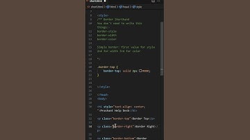 CSS Border Shorthand Tutorial #csstutorial