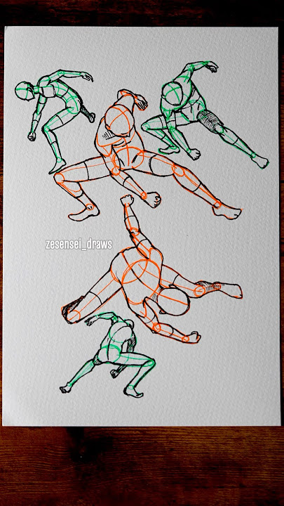 How to Draw poses Step by Step #sketch