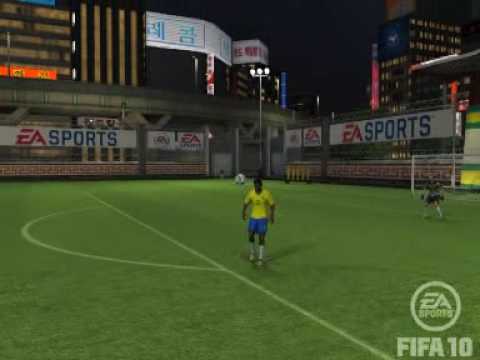 FIFA10 Ronaldinho Chest Flick and goal