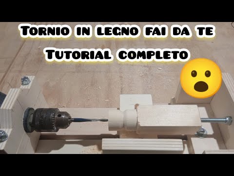 Come costruire un tornio in legno fai da te tutorial completo