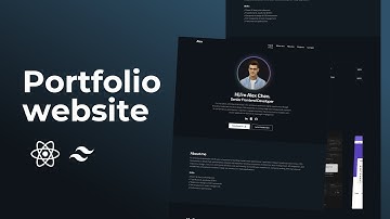 How to Build a Portfolio Using React.js and Tailwind CSS. #React #PortfolioWebsite