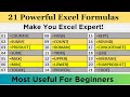 21 powerful formulas will definitely make you excel expert  most useful excel formulas