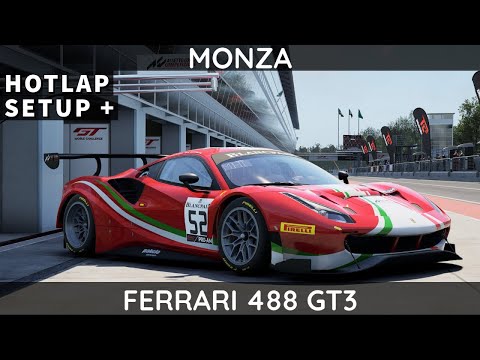 ACC | Ferrari 488 GT3 @ Monza | Setup walk-through | Hotlap |
