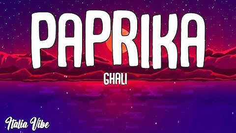 Ghali - Paprika x Silver Whoop