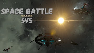 Space Engineers PVP - Space Battle 5v5 (battleship) - Survival Alehouse pvp Vanilla SERVER