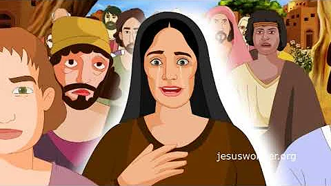 Bible stories for kids - Jesus heals the bleeding woman ( Spanish Cartoon Animation )