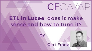 CFCamp 2023 - "ETL in Lucee, does it make sense and how to tune it?" by Gert Franz