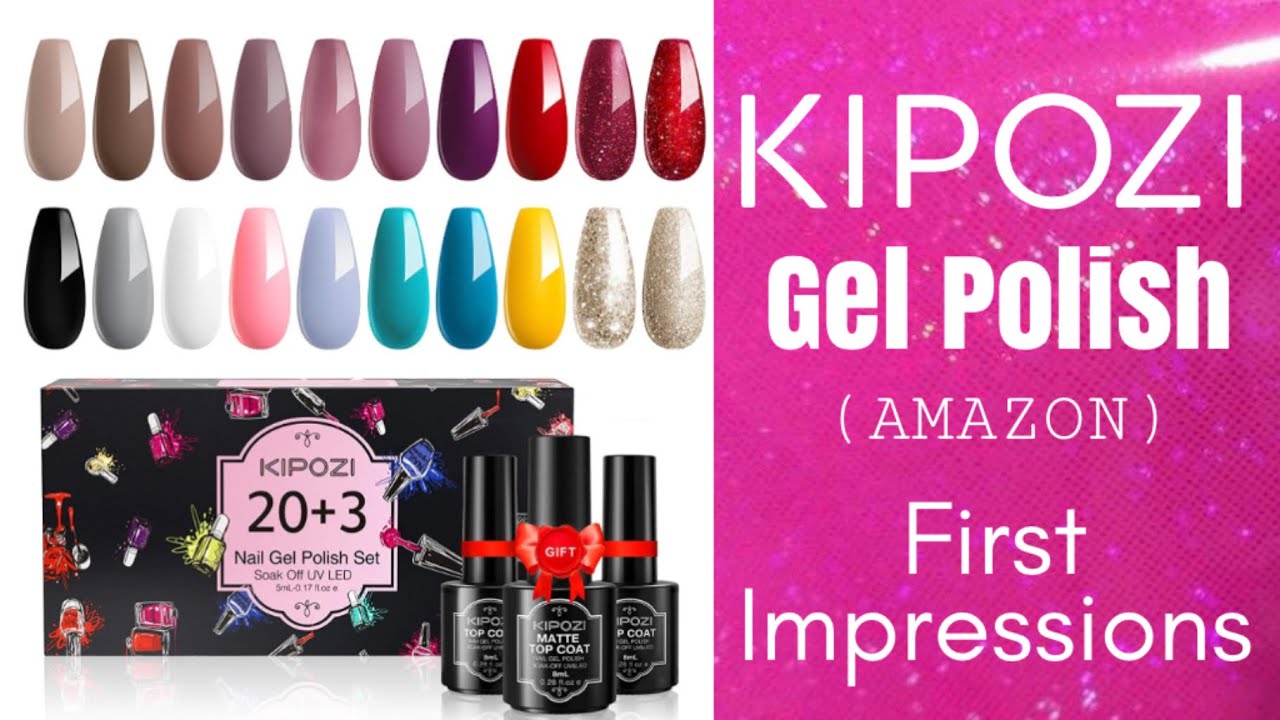 First Impressions Kipozi Gel Polish AMAZON GEL POLISH YouTube