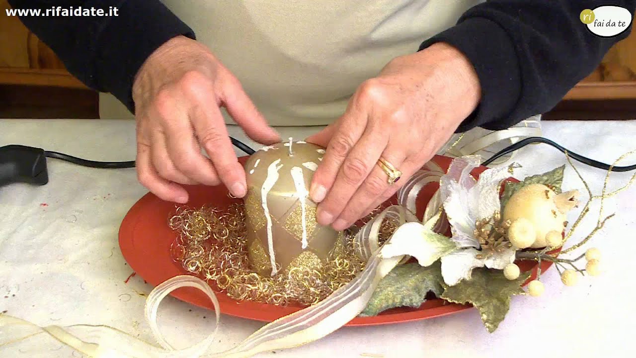 Realizzare un centro tavola per natale youtube Come addobbare la tavola di natale fai da te