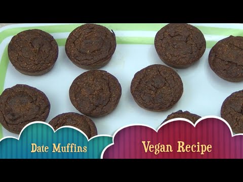 Banana Date Muffins Vegan cheekyricho Thermochef video recipe