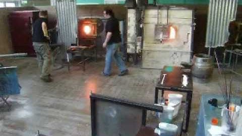 National Glass Centre. Glass Flask Making Demonstration. Part I