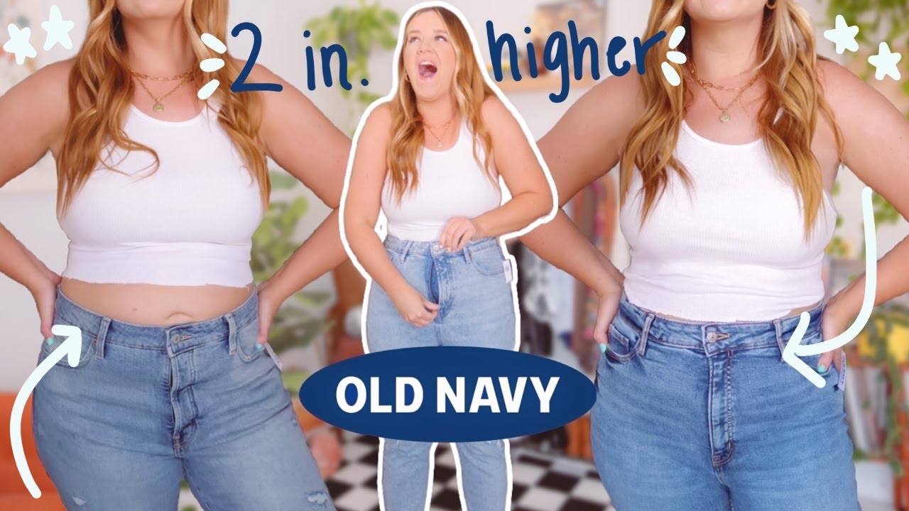 JEAN HAUL!! Old Navy High-Waisted Wow Flare Jeans Try-on / First  Impressions, Honest Review! 