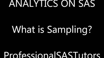 What is Sampling-SAS Analytics