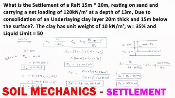 how to solve settlement problem | consolidation settlement problem | soil mechanics solved problem