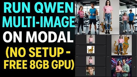 Qwen Multi-Image Tutorial | Combineer 2 afbeeldingen tot één realistische afbeelding (80 GB vrije...