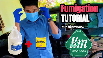 How to fumigate mushroom farms, കൂൺപുര പുകയ്ക്കാം | Potassium permanganate + Formaldehyde solution