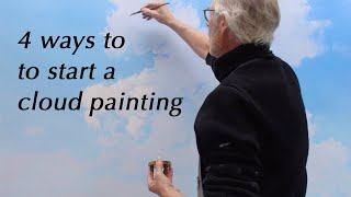 4 ways to start a cloud painting
